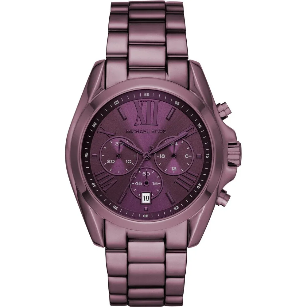 MICHAEL KORS MK6721 CHRONOHGRAPH BRADSHAW PURPLE DIAL & BRACELET WOMENS WATCH